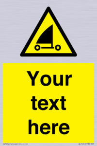 Custom Warning sand yachting